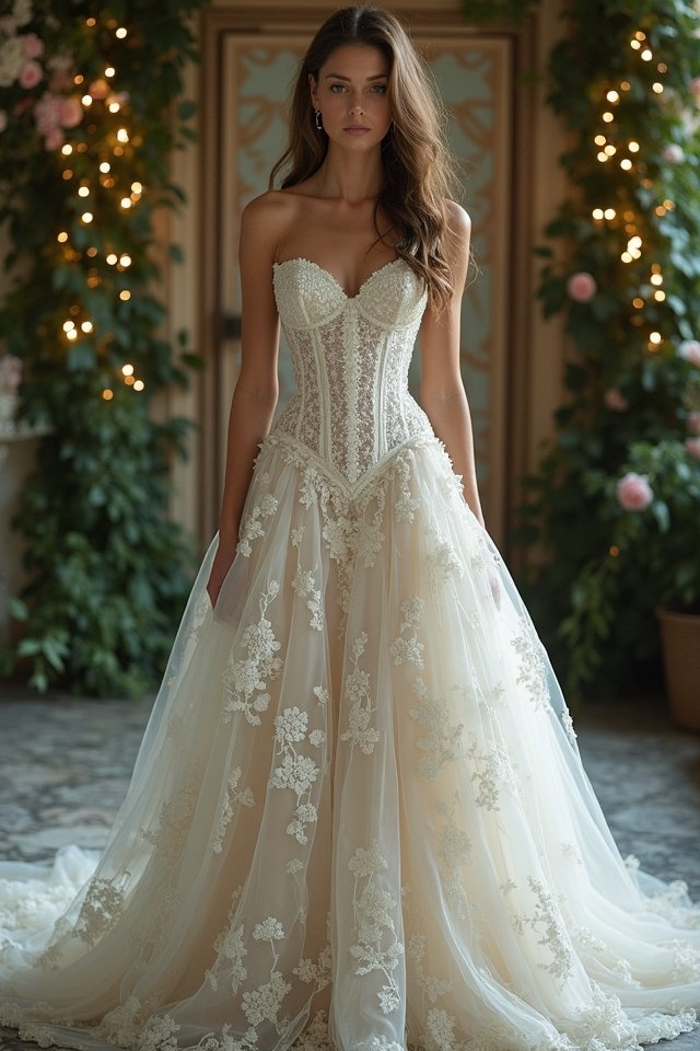 fairy tale bridal corset