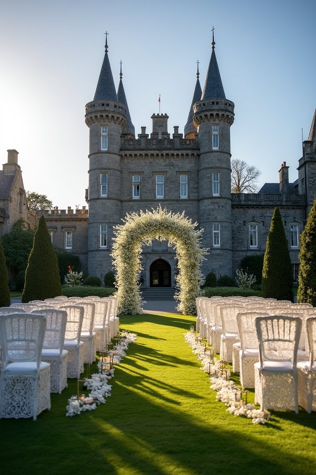 fairy tale castle wedding
