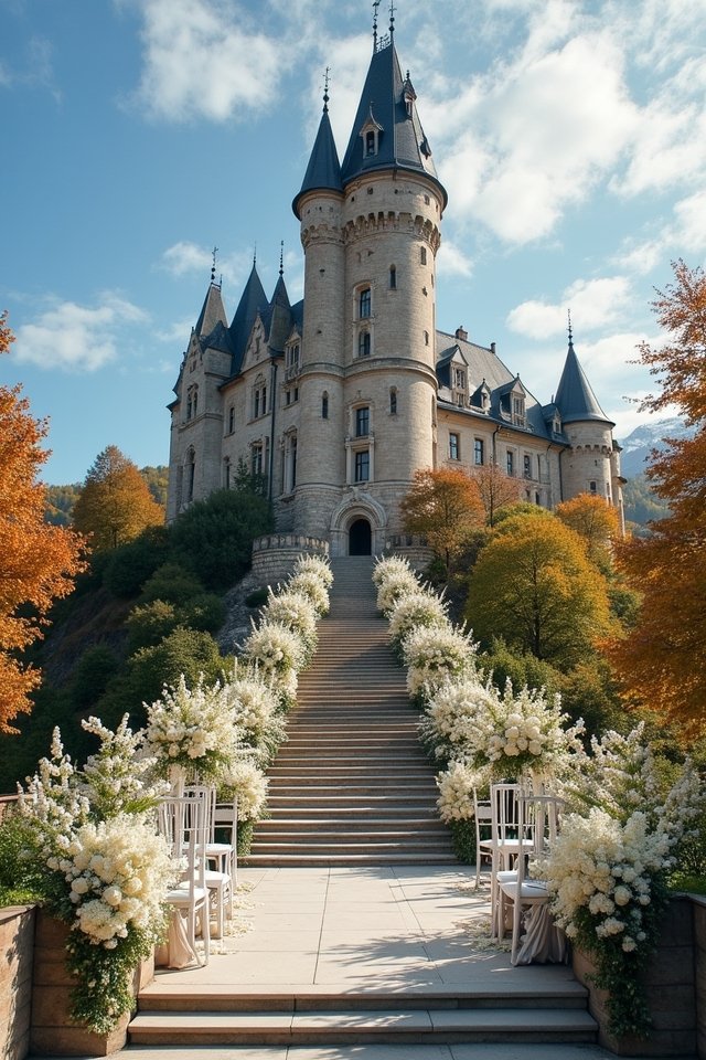 fairy tale castle wedding