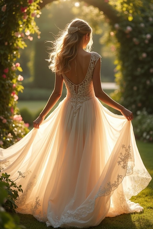 fairy tale gown with crystals