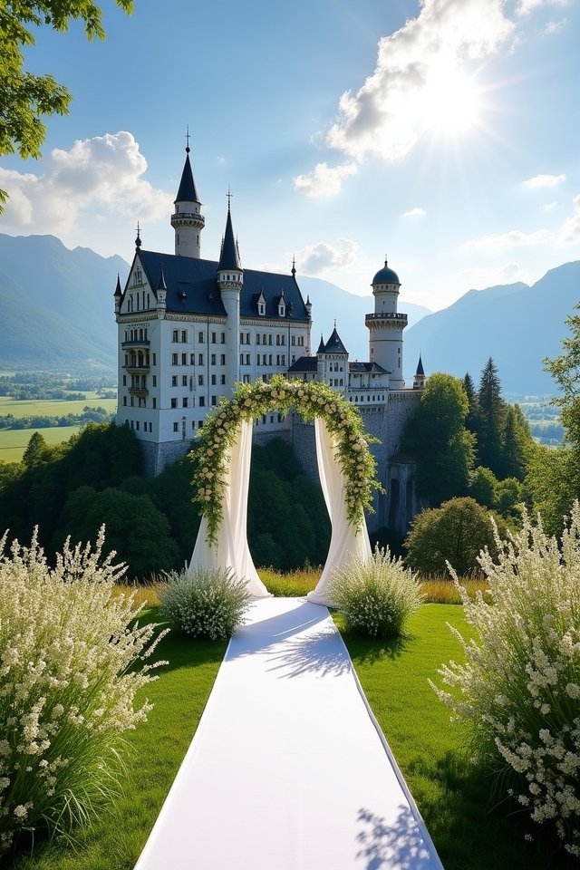 fairy tale wedding castle