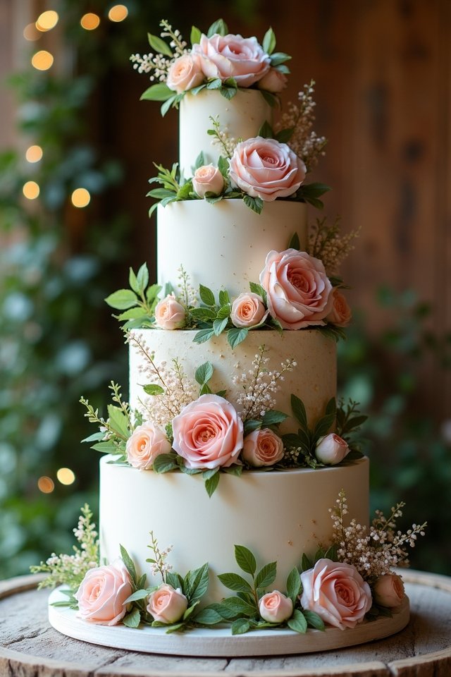 fairytale cascading wedding cake