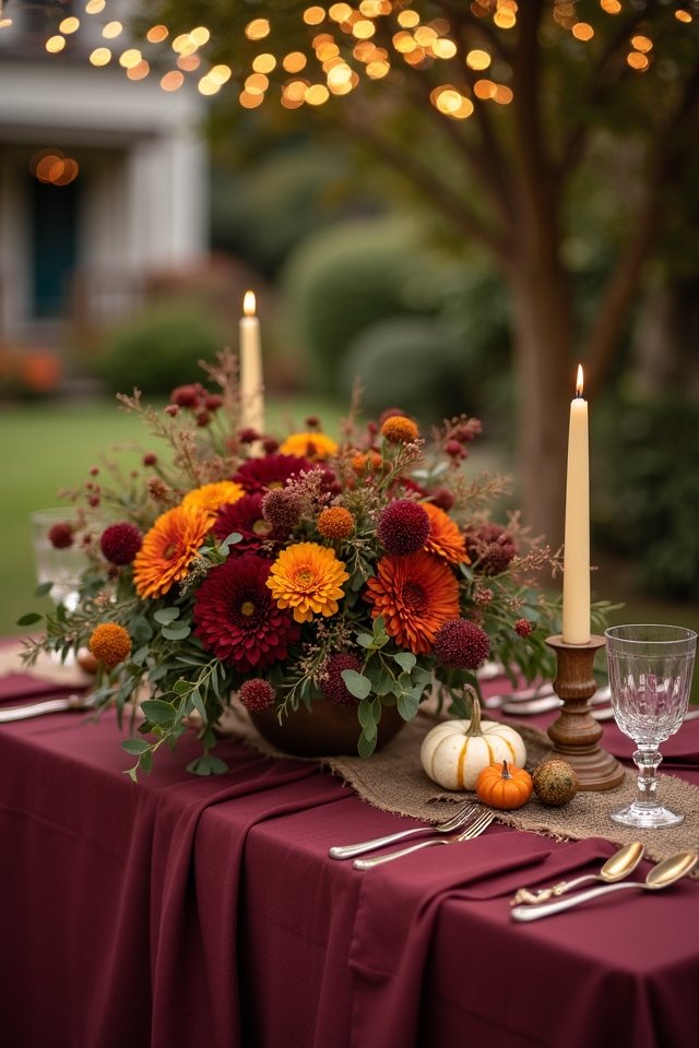 fall wedding floral arrangements