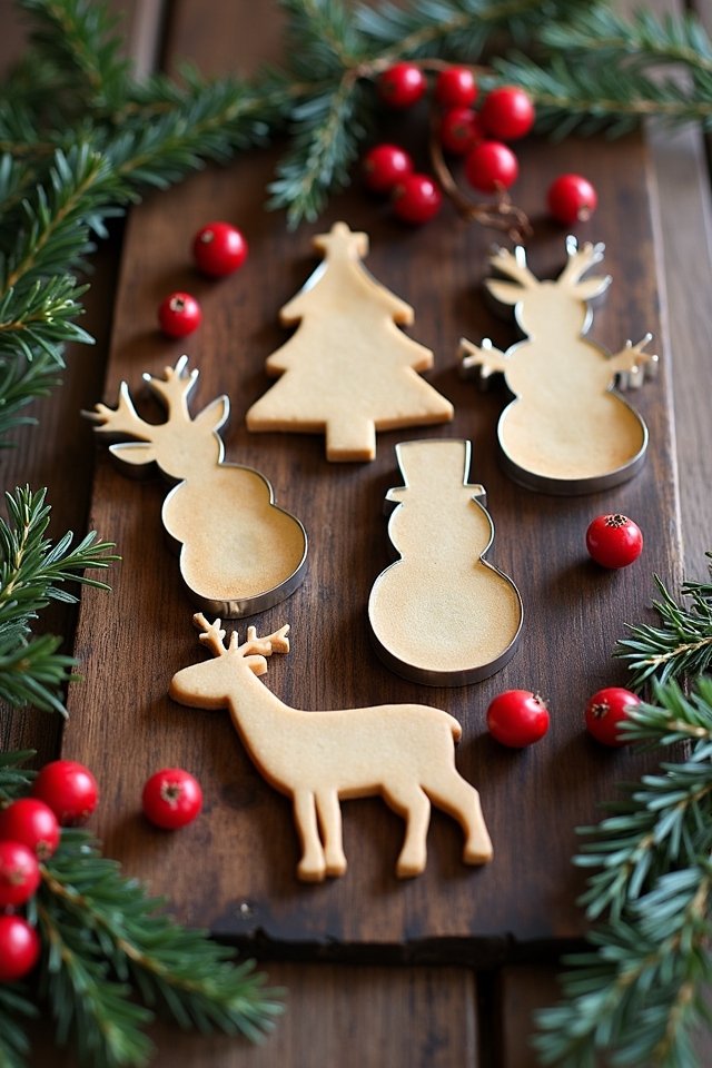 festive baking with cookie cutters