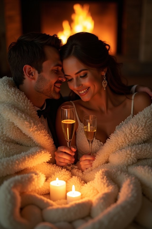 fireside snuggles and warmth