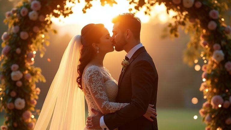 first kiss wedding memories