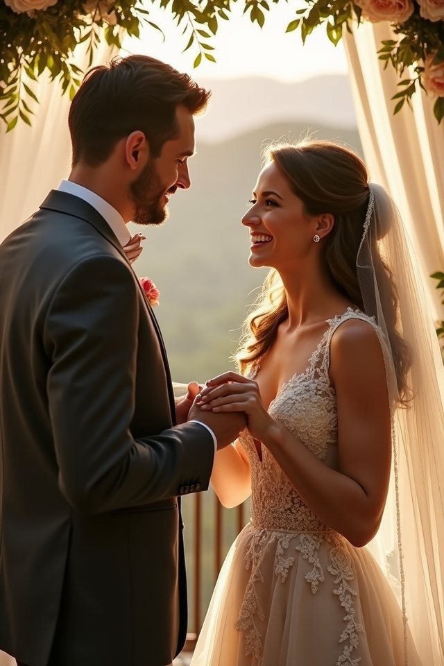 first look wedding magic