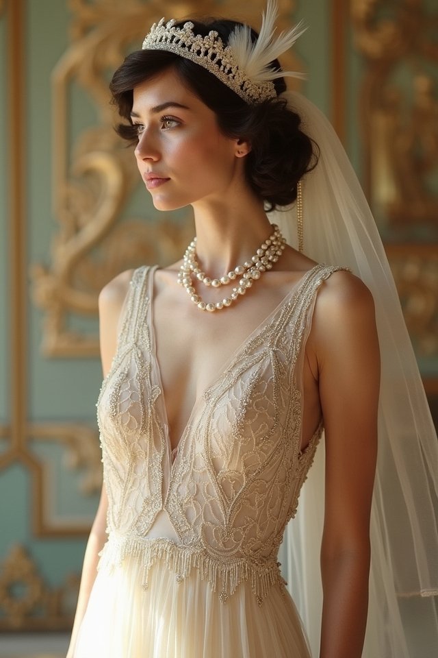 flapper inspired wedding glamour