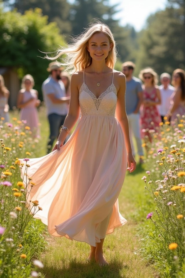 flattering a line dress style