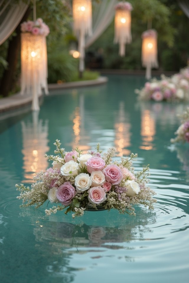 floating floral centerpiece elegance