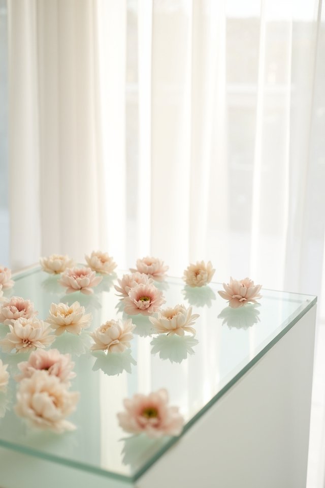 floating floral wedding decor