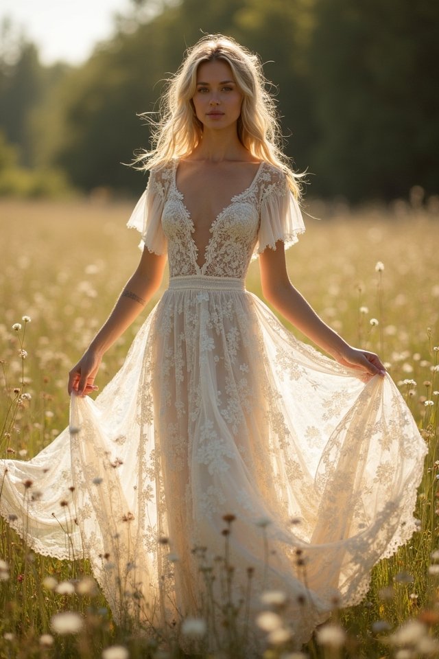 floating lace with elegance