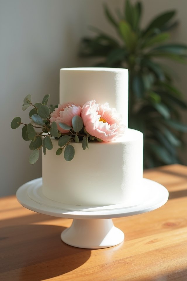 floral accents elevate cakes