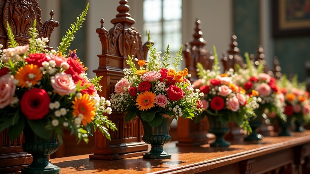 floral altar design ideas