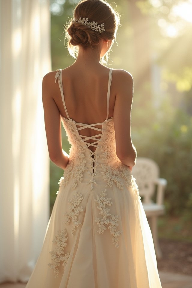 floral appliqu corset elegance