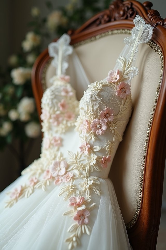 floral appliqu wedding gowns
