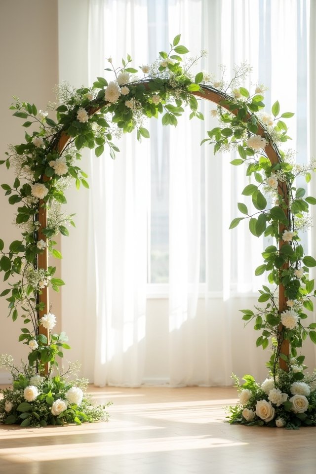 floral arch vibrant elegance