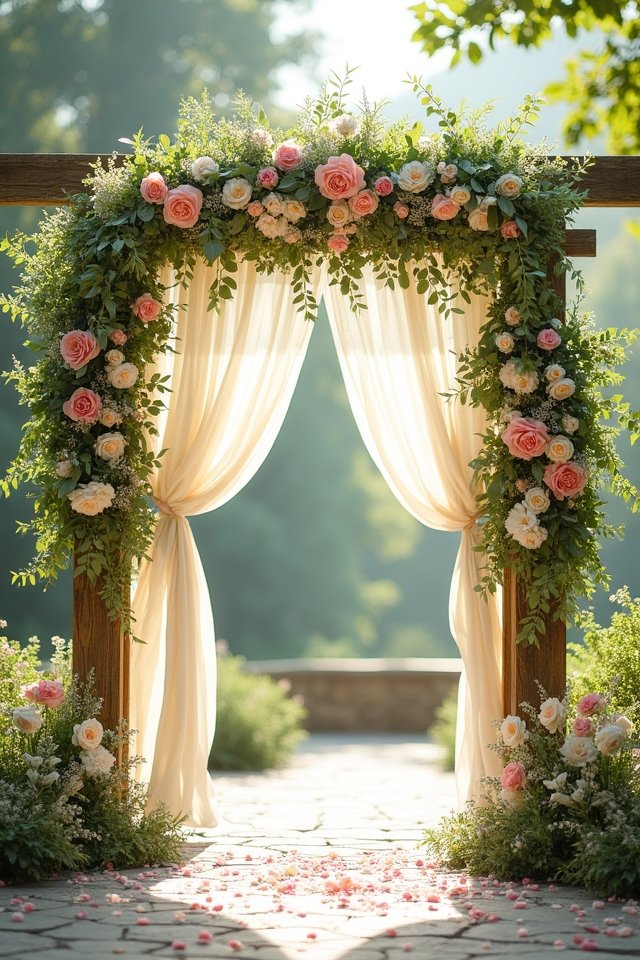 floral archway for weddings