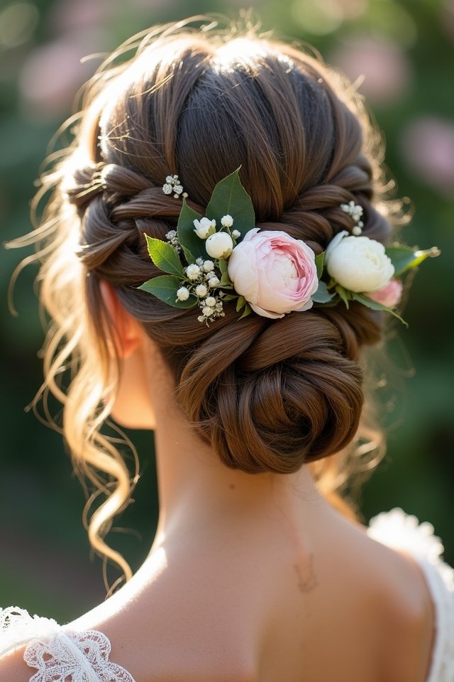 floral bridal hairstyle inspiration