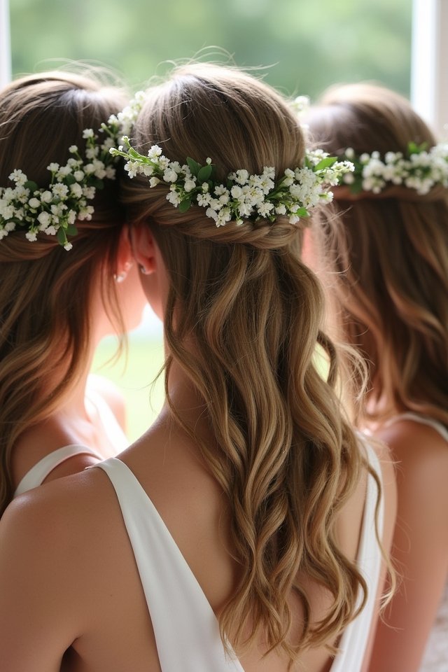 floral crowns for bridesmaids