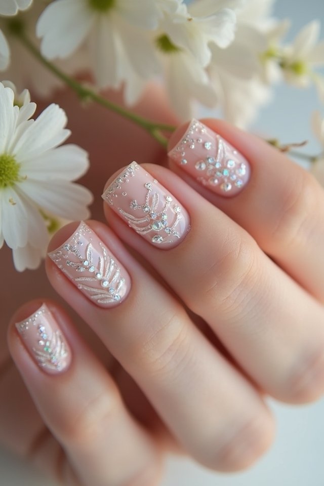 floral elegance with pearls