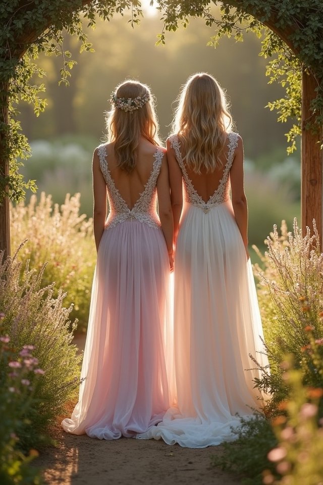 floral embroidered a line elegance