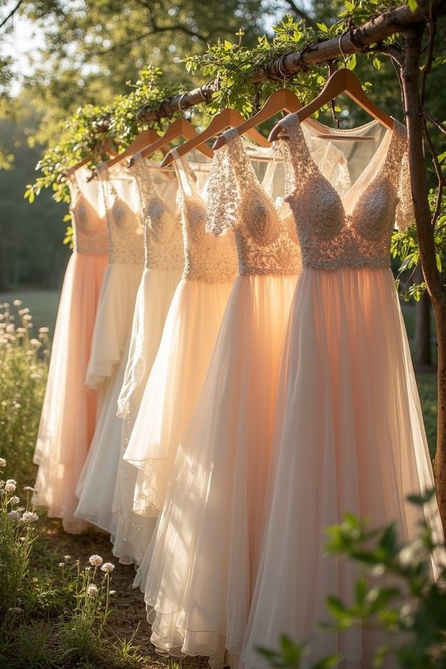 floral embroidered wedding gowns