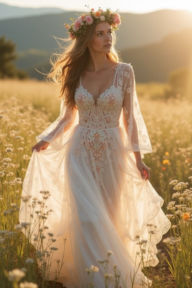 floral embroidery for elegance