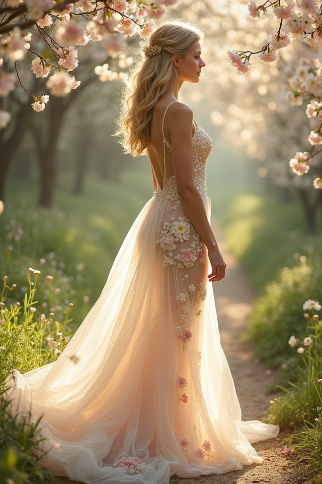 floral embroidery wedding inspiration