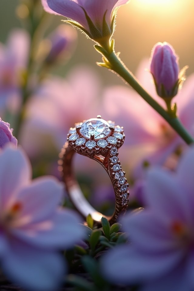floral engagement ring designs