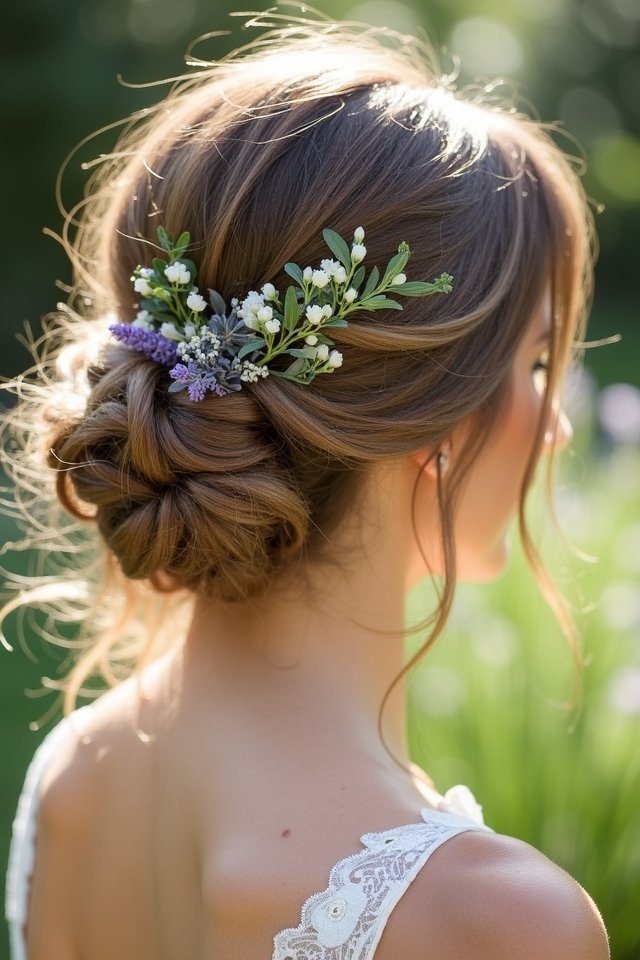 floral hairpin bridal accents