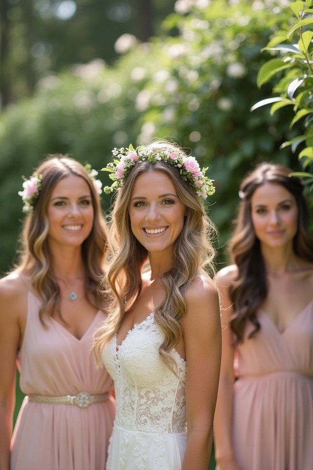 floral half upstyle elegance