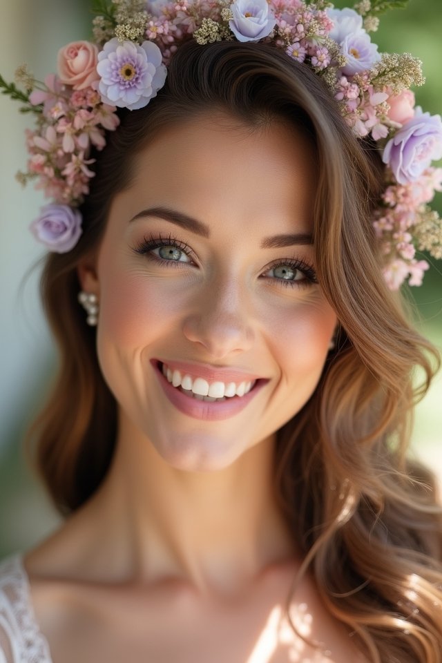 floral inspired pin up hairstyles