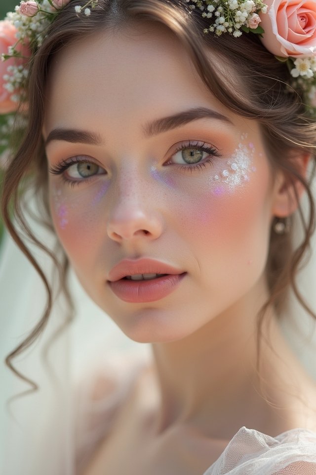 floral inspired romantic makeup looks