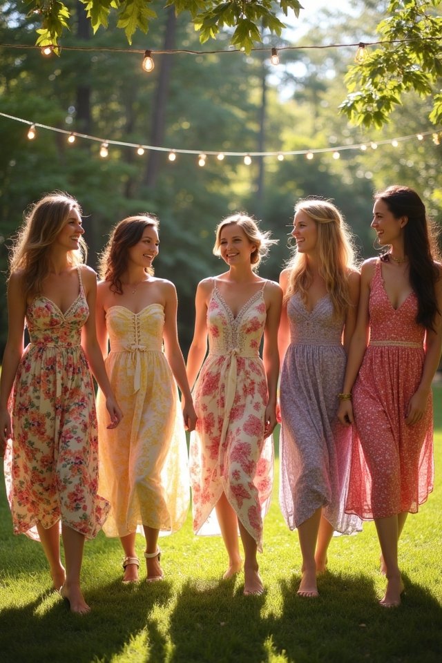 floral midi dress elegance