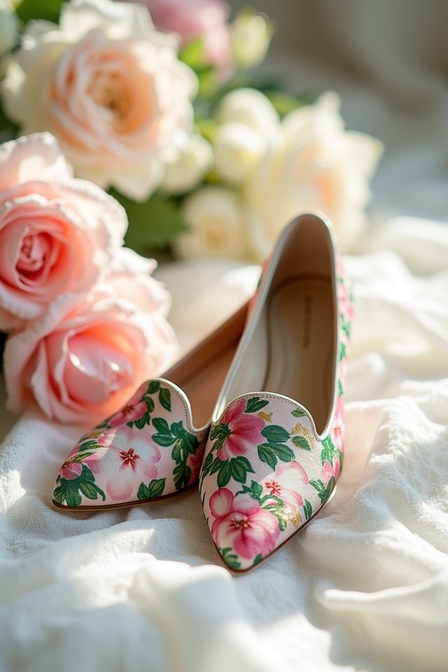 floral print wedding sneakers