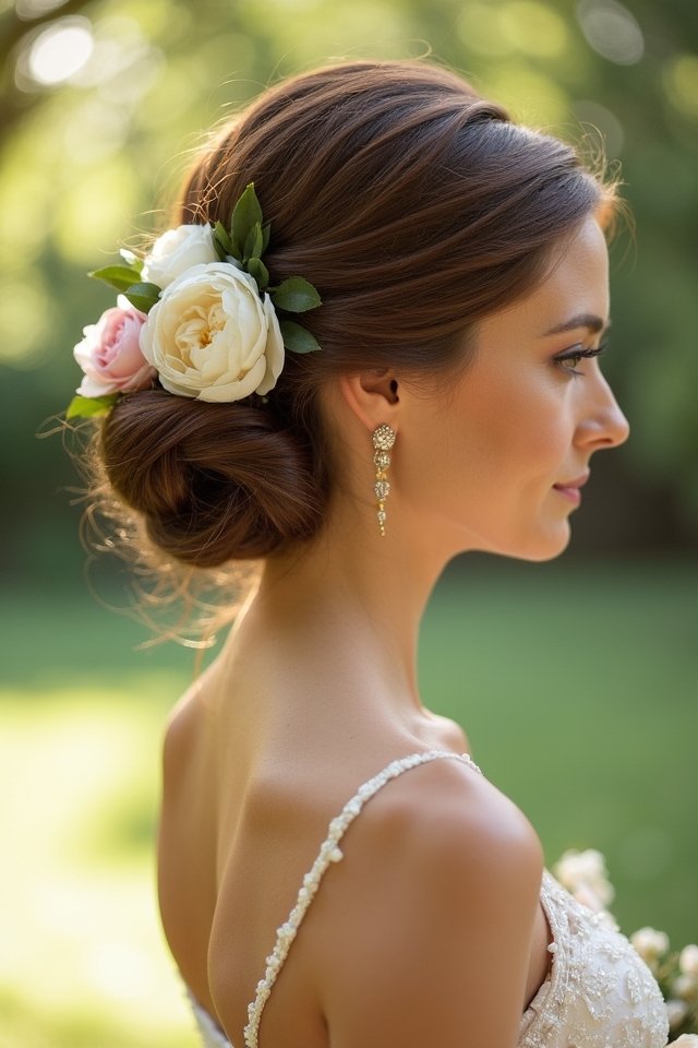floral updo elegance unleashed