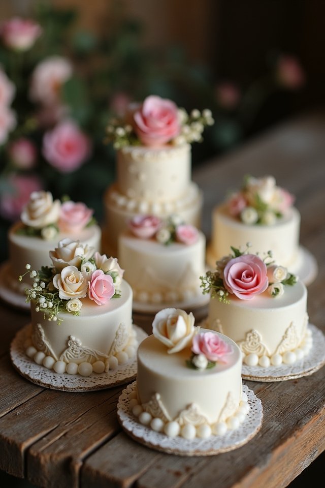 floral wedding cake accents