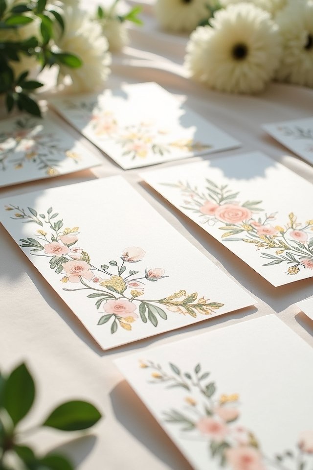 floral wedding invitation design