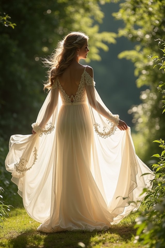 flowing bishop sleeves enchant