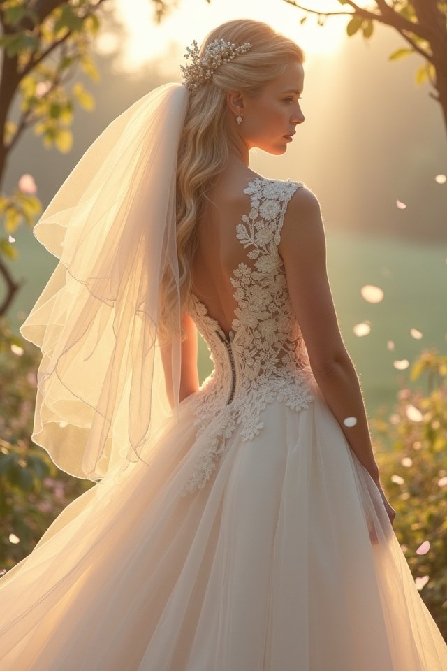 flowing tulle fairy tale