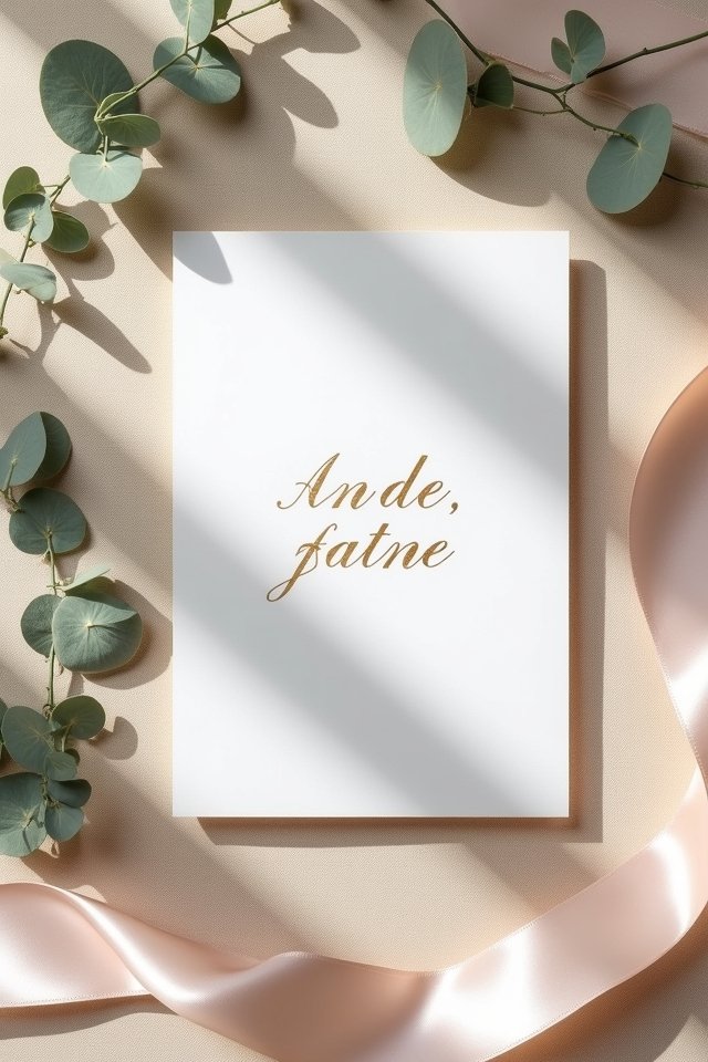 foil stamped wedding invitations glamour