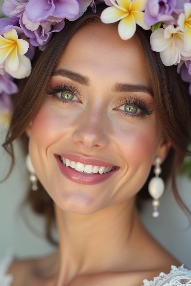 fresh floral bridal glow