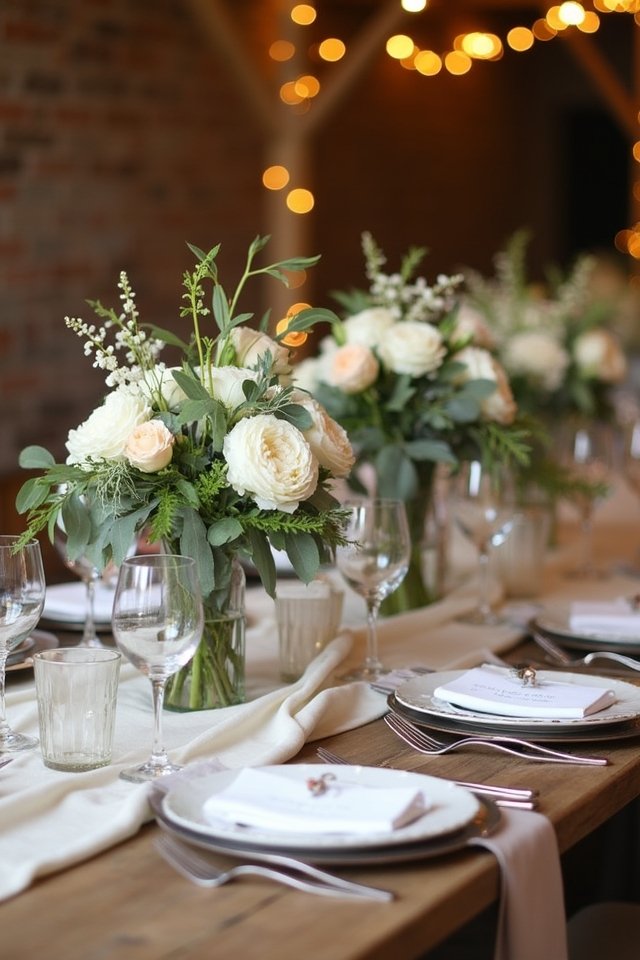 fresh floral wedding decor