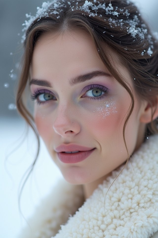 frosted lavender eye makeup