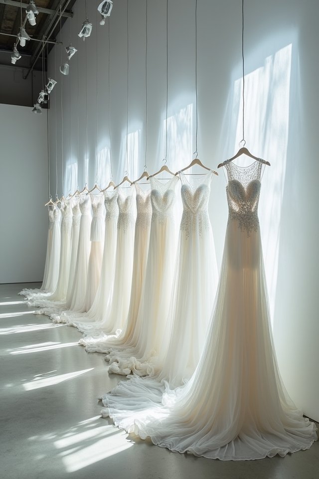 futuristic minimalist wedding fashion