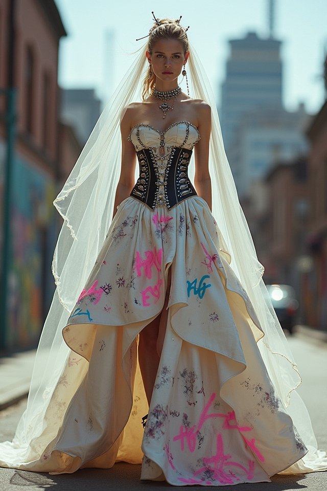 futuristic punk wedding style