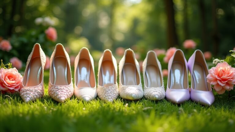garden wedding shoe options