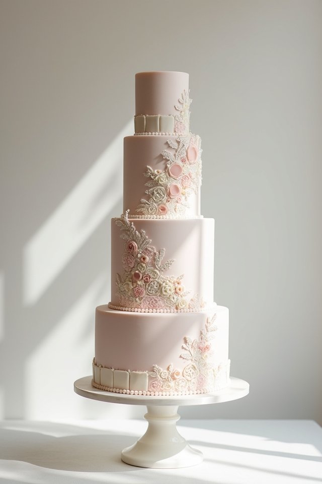 geometric cake design elegance