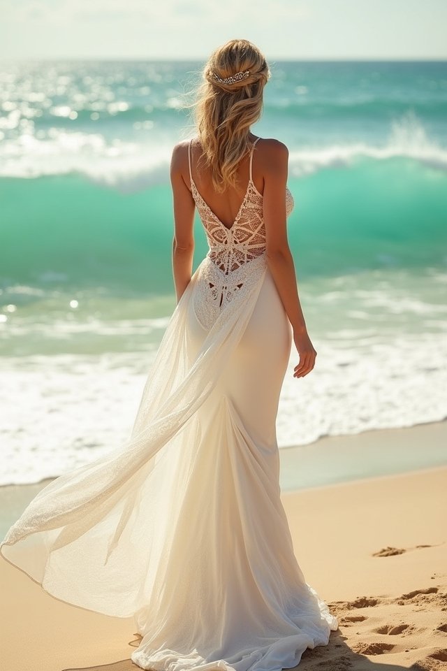 geometric elegance for beachwear